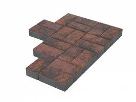  Брусчатка Stellard 200х100х40 мм Браун: внешний вид